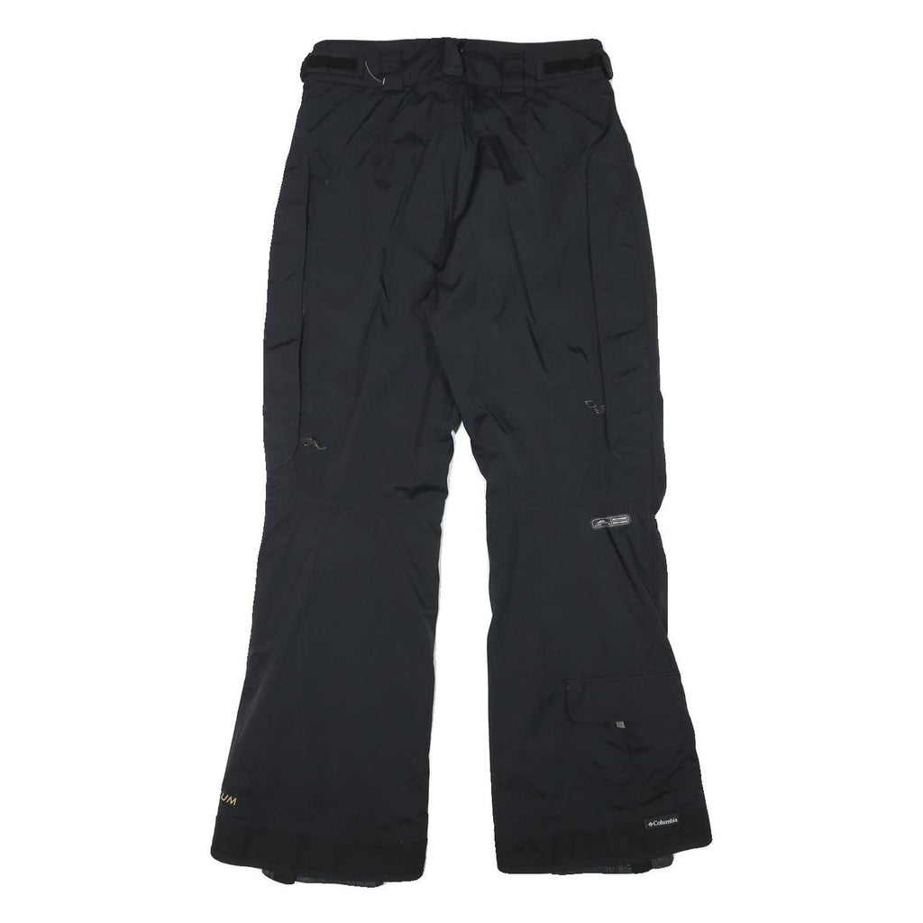 COLUMBIA Lined Mens Polyester Blend Black Relaxed Tapered Trousers W28 L30