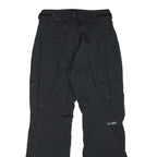 COLUMBIA Lined Mens Polyester Blend Black Relaxed Tapered Trousers W28 L30