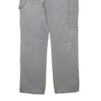 DICKIES Mens Cotton Blend Grey Workwear Trousers Regular W34 L31 Durable Fit