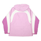 THE NORTH FACE Girls Pink & Purple Outdoor Jacket L Polyester Blend Zip Hooded