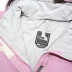 THE NORTH FACE Girls Pink & Purple Outdoor Jacket L Polyester Blend Zip Hooded
