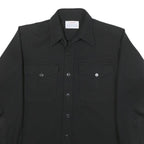 CIEIGHTON Womens Black Shirt L Button Pocket Cotton Blend Stylish