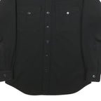 CIEIGHTON Womens Black Shirt L Button Pocket Cotton Blend Stylish