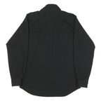 CIEIGHTON Womens Black Shirt L Button Pocket Cotton Blend Stylish