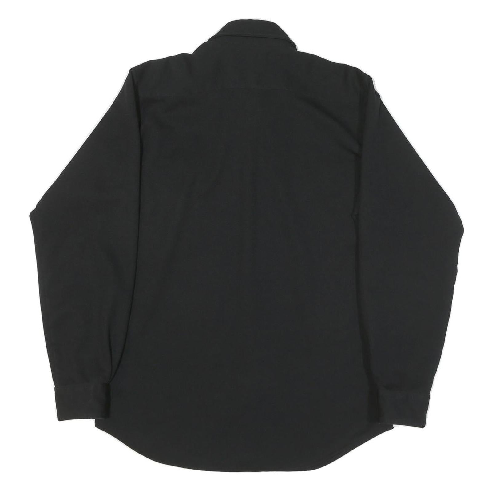 CIEIGHTON Womens Black Shirt L Button Pocket Cotton Blend Stylish