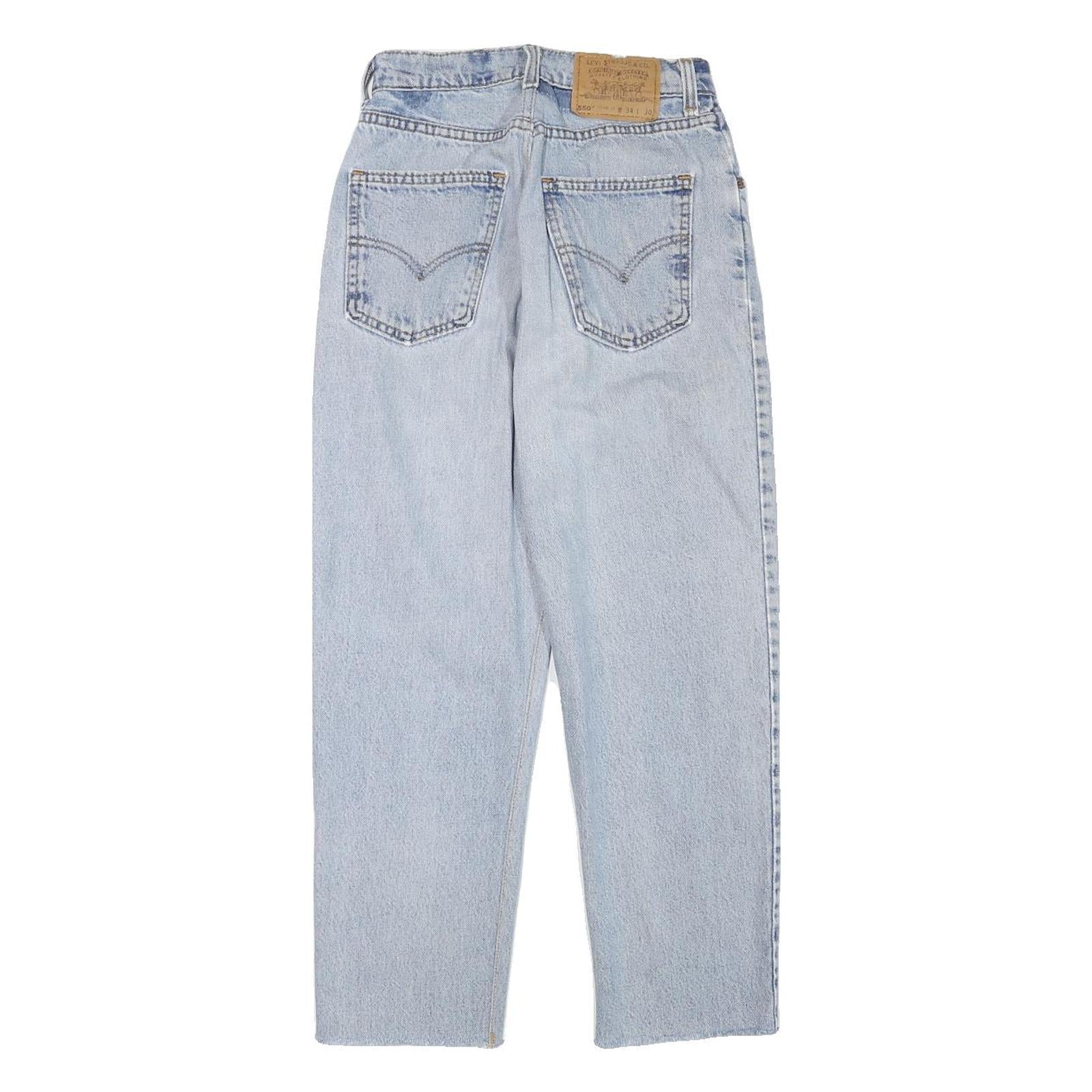 LEVI'S Womens Jeans Blue Relaxed Straight Denim Light W24 L24 Classic Casual