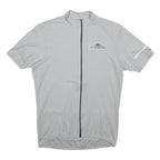 AESSE Mens Grey Jersey XL Short Sleeve 1/4 Zip Cycling Top Lightweight Sport