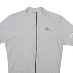 AESSE Mens Grey Jersey XL Short Sleeve 1/4 Zip Cycling Top Lightweight Sport