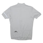 AESSE Mens Grey Jersey XL Short Sleeve 1/4 Zip Cycling Top Lightweight Sport