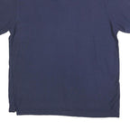 CHAPS Mens Blue Polo Shirt XL Cotton Blend Short Sleeve Plain Casual