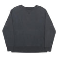 CHAMPION Womens Black Crew Neck Cotton Blend Pullover Sweatshirt M Long Sleeve