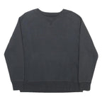 CHAMPION Womens Black Crew Neck Cotton Blend Pullover Sweatshirt M Long Sleeve