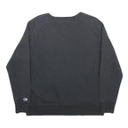 CHAMPION Womens Black Crew Neck Cotton Blend Pullover Sweatshirt M Long Sleeve
