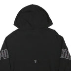 PUMA Womens Black Hoodie M Logo Graphic Cotton Blend Casual Pullover