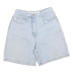 NATURAL RAGAZZA Womens Shorts Blue Denim Casual S W28 Light Wash Relaxed Fit