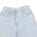 NATURAL RAGAZZA Womens Shorts Blue Denim Casual S W28 Light Wash Relaxed Fit