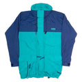 CB SPORTS Hidden Hood Mens Rain Coat Green Hooded M