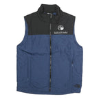 THE NORTH FACE Mens Blue & Black Outdoor Jacket M Polyester Zip Plain