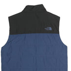 THE NORTH FACE Mens Blue & Black Outdoor Jacket M Polyester Zip Plain