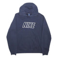 NIKE Mens Blue Hoodie M Cotton Blend Pullover Casual Wear Sports Sweatshirt