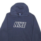 NIKE Mens Blue Hoodie M Cotton Blend Pullover Casual Wear Sports Sweatshirt