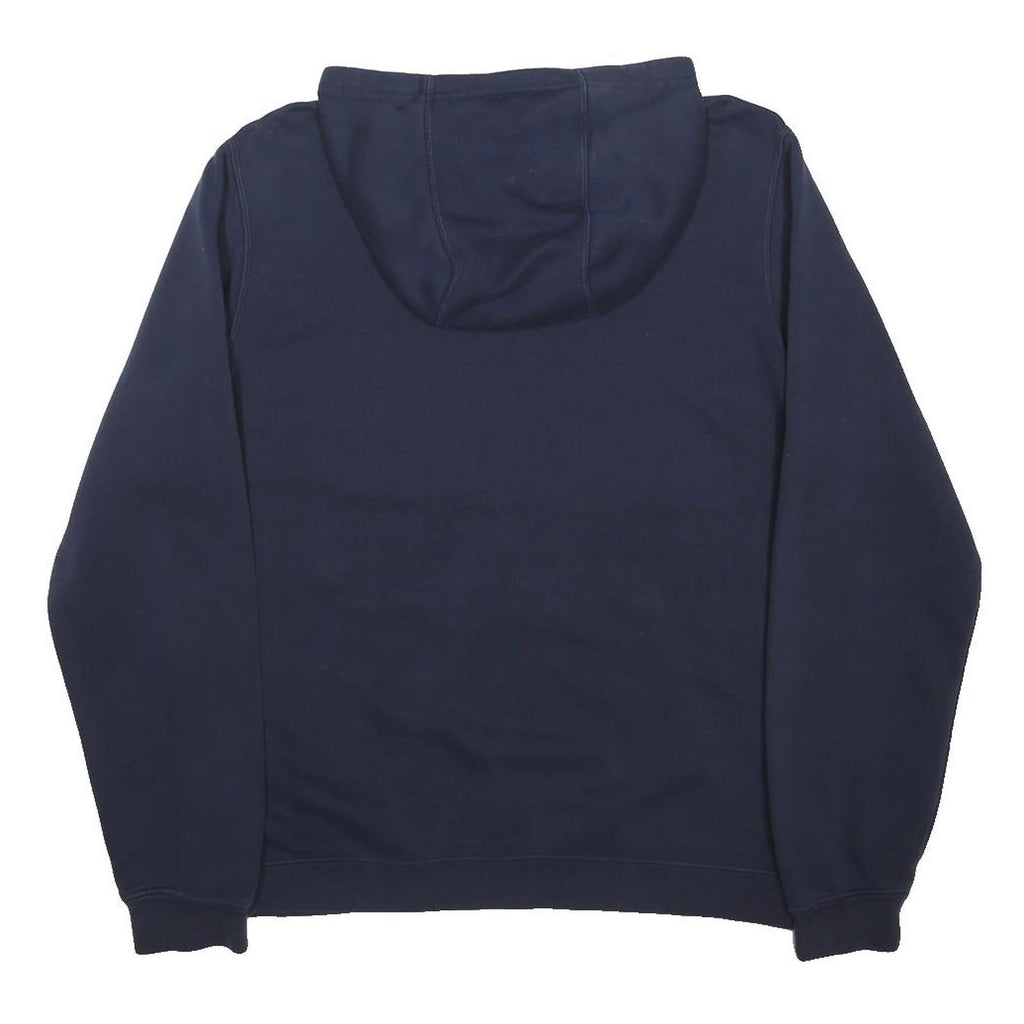 NIKE Mens Blue Hoodie M Cotton Blend Pullover Casual Wear Sports Sweatshirt