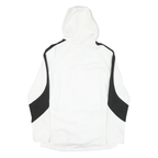PUMA Mens White & Black Zip Hooded Cotton Blend Jacket L Sports Casual