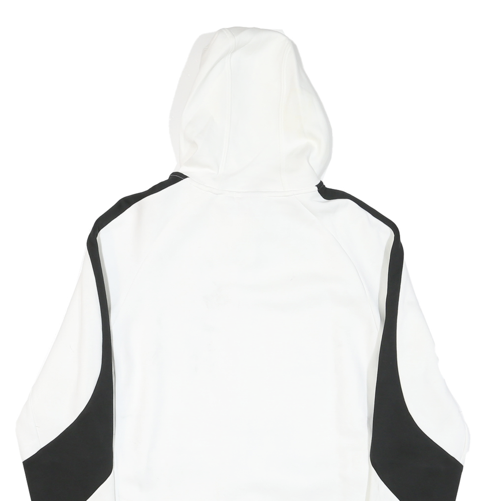 PUMA Mens White & Black Zip Hooded Cotton Blend Jacket L Sports Casual