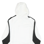 PUMA Mens White & Black Zip Hooded Cotton Blend Jacket L Sports Casual