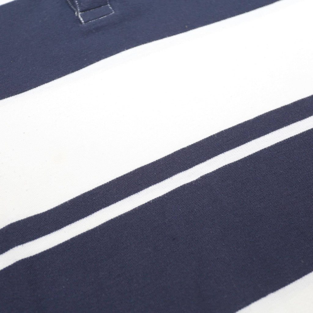 TOMMY HILFIGER Mens Navy & White Striped Short Sleeve Polo Shirt S Classic