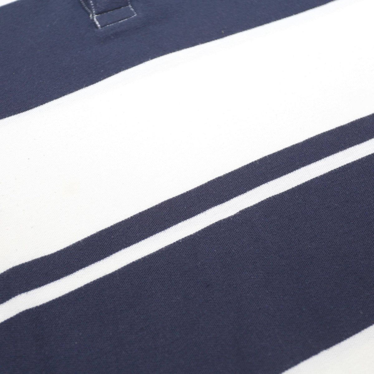 TOMMY HILFIGER Mens Navy & White Striped Short Sleeve Polo Shirt S Classic