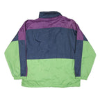 SPEEDWAY Mens Navy Blue & Purple & Green Zip Up Jacket M Polyester Blend