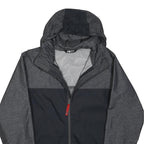 THE NORTH FACE Boys Black & Grey Outdoor Jacket XL Polyamide Blend Plain Hooded