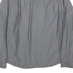 BENCH Mens Grey Cotton Blend Shirt 2XL Long Sleeve Button Casual Workwear