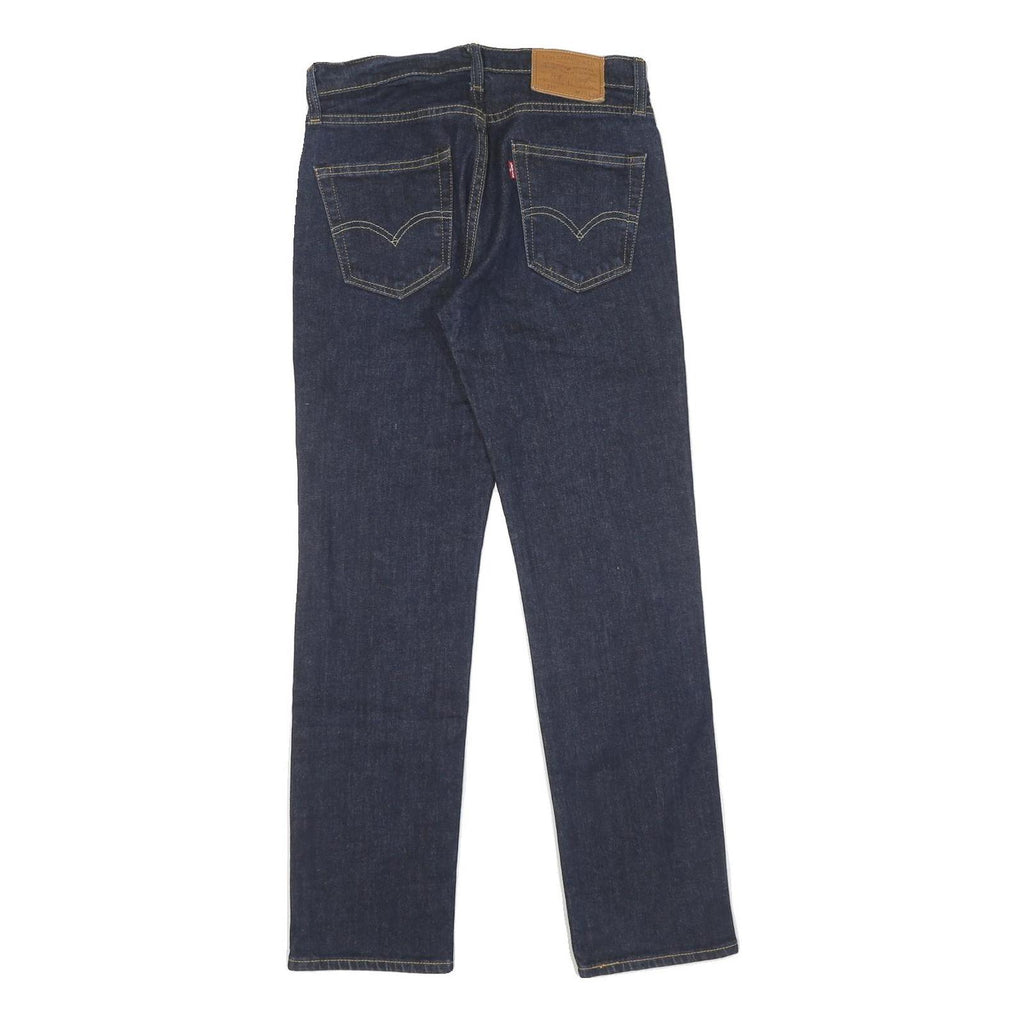 LEVI'S Mens Blue Slim Skinny Denim Raw W29 L30 Classic Zip Jeans