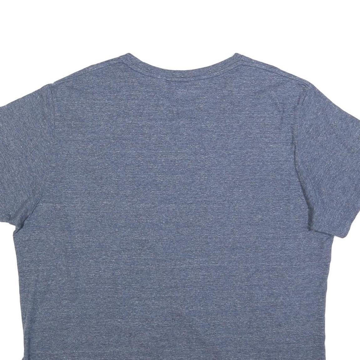 LEVI'S Womens Blue Graphic T-Shirt 2XL Short Sleeve Crew Neck Casual Cotton