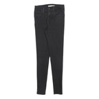 LEVI'S 720 Womens Jeans Black Slim Skinny Denim Raw W25 L28 Stretch