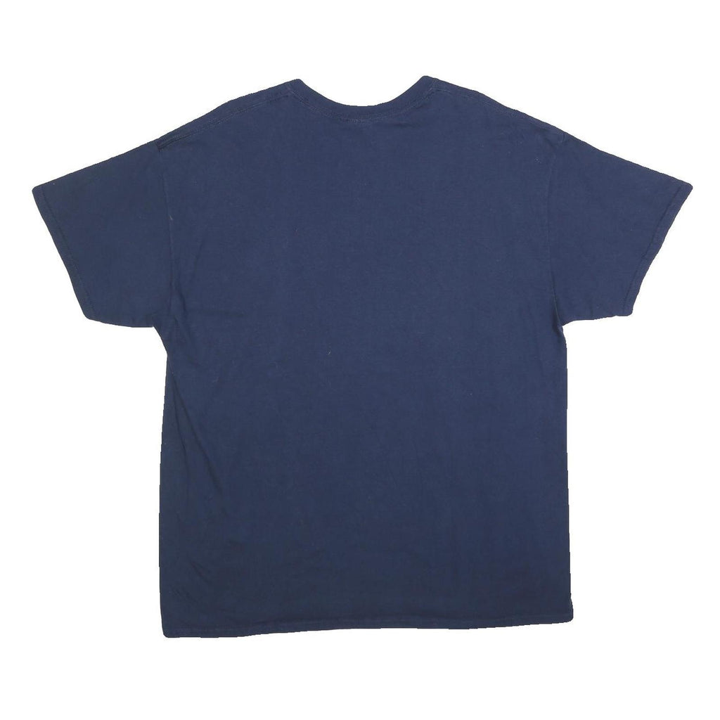 GILDAN Mens Navy Blue CSUF Dad Graphic T-Shirt XL Short Sleeve Crew Neck