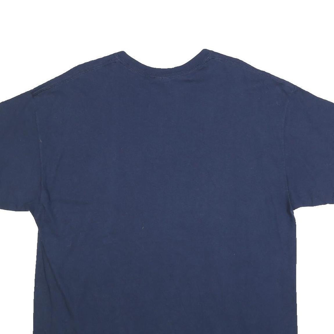 GILDAN Mens Navy Blue CSUF Dad Graphic T-Shirt XL Short Sleeve Crew Neck