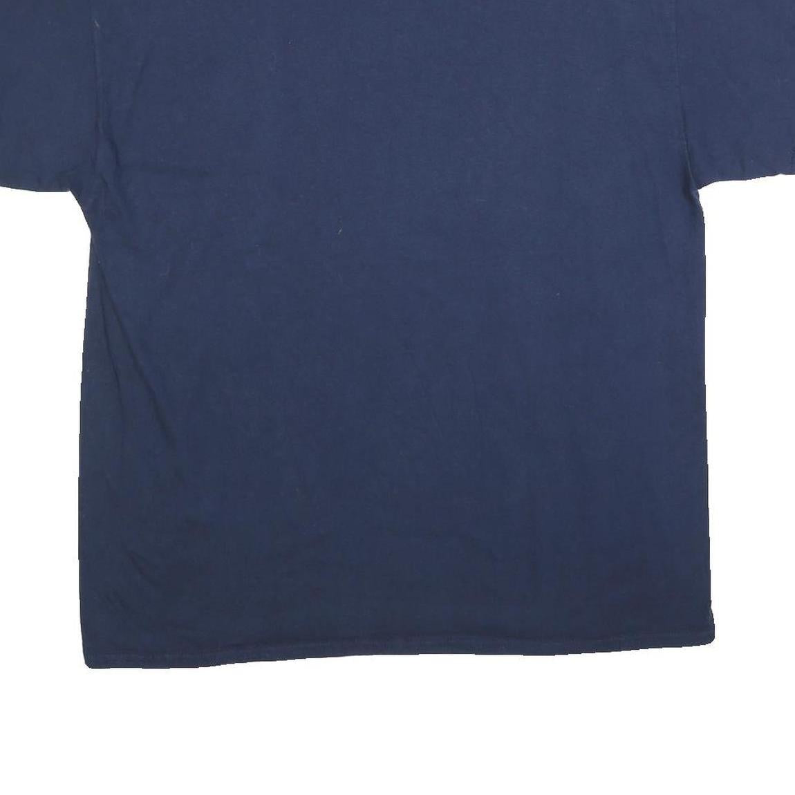 GILDAN Mens Navy Blue CSUF Dad Graphic T-Shirt XL Short Sleeve Crew Neck