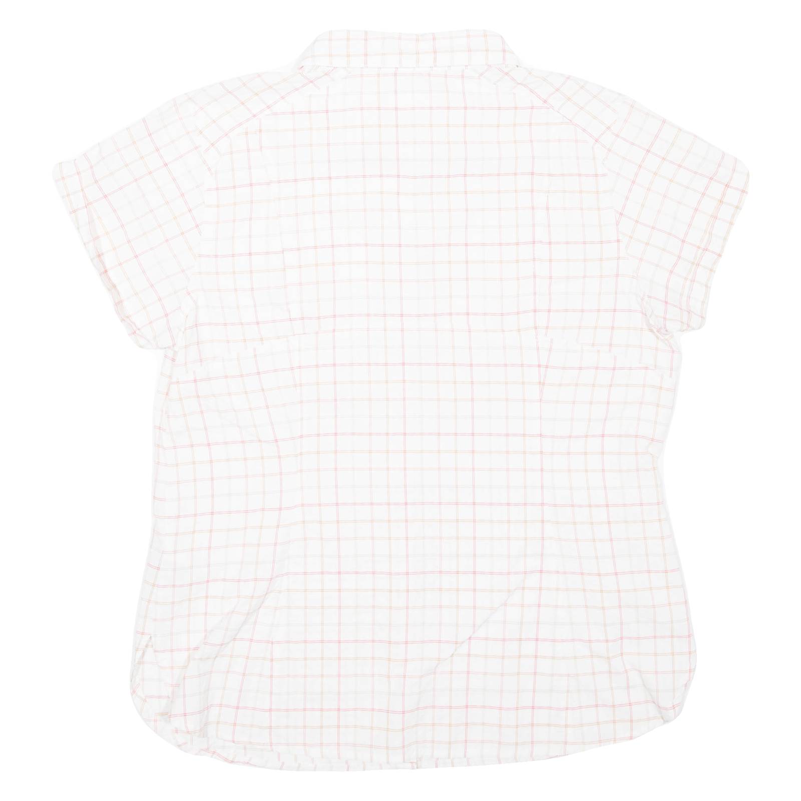 COLUMBIA Womens Shirt White Nylon Check L