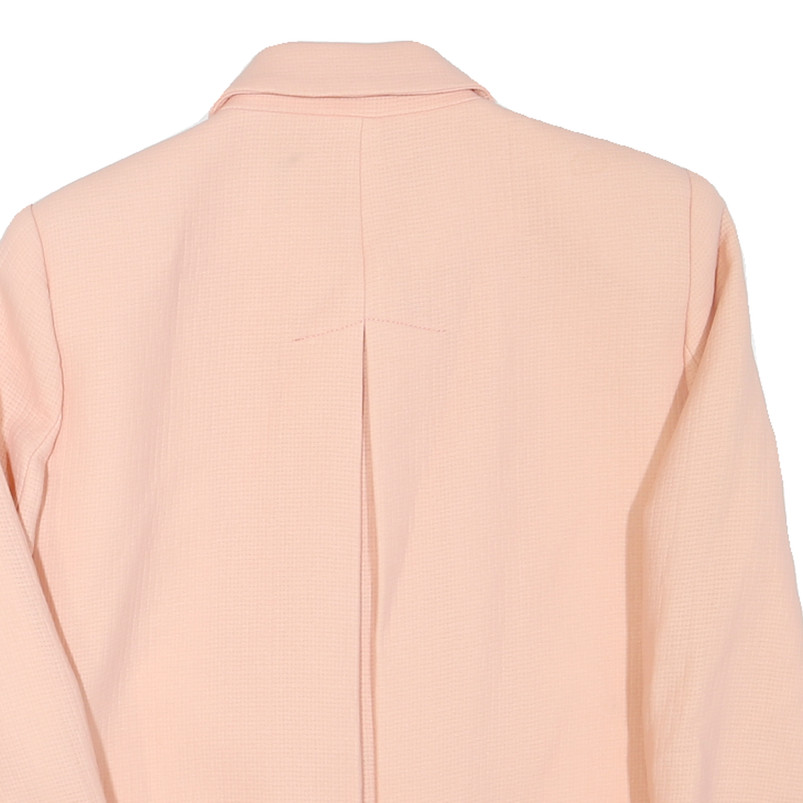 ZARA Womens Pink Button Jacket M Polyester Blend Plain Classic Collar Elegant