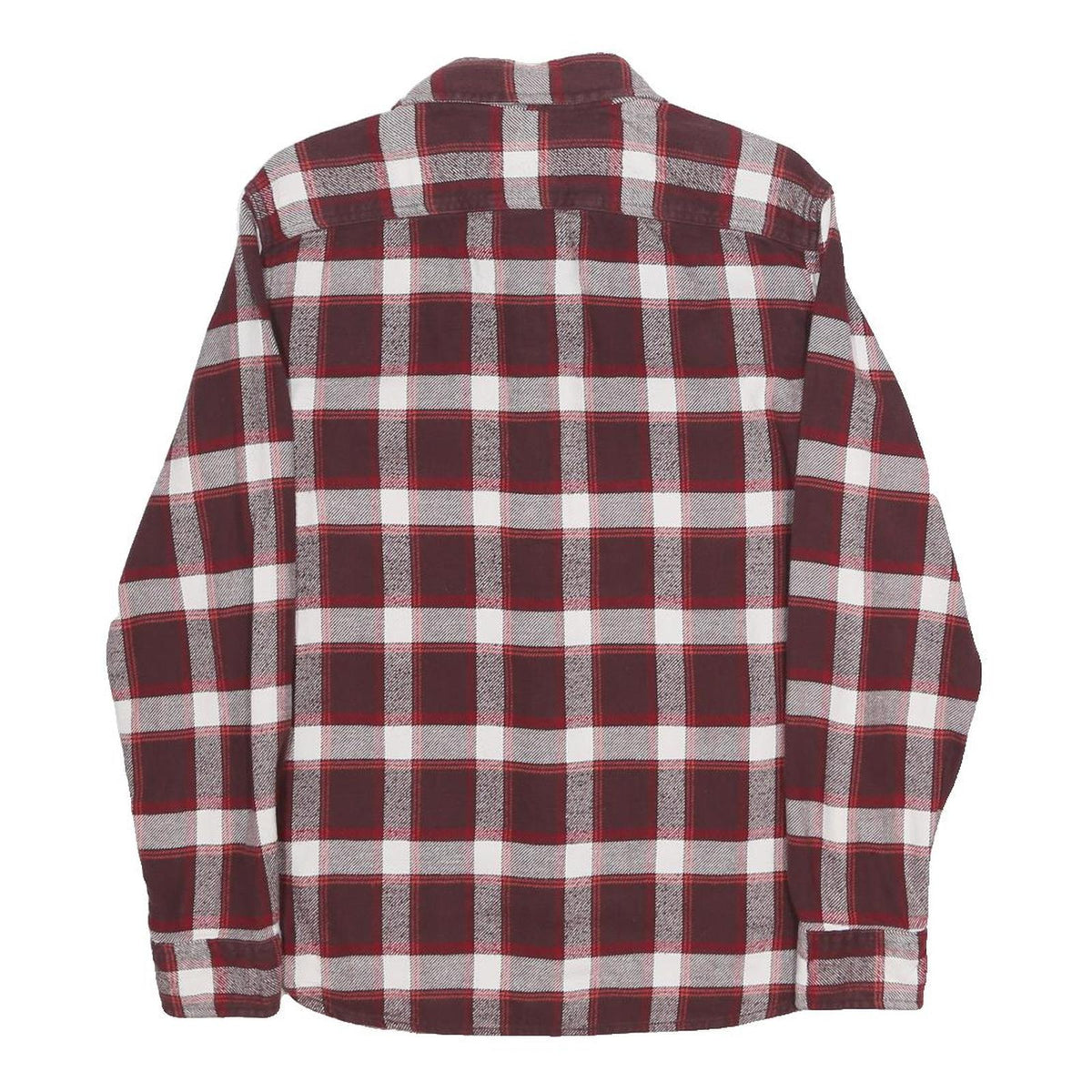 LEVI'S Mens Red & White Check Shirt S Casual Cotton Long Sleeve Button