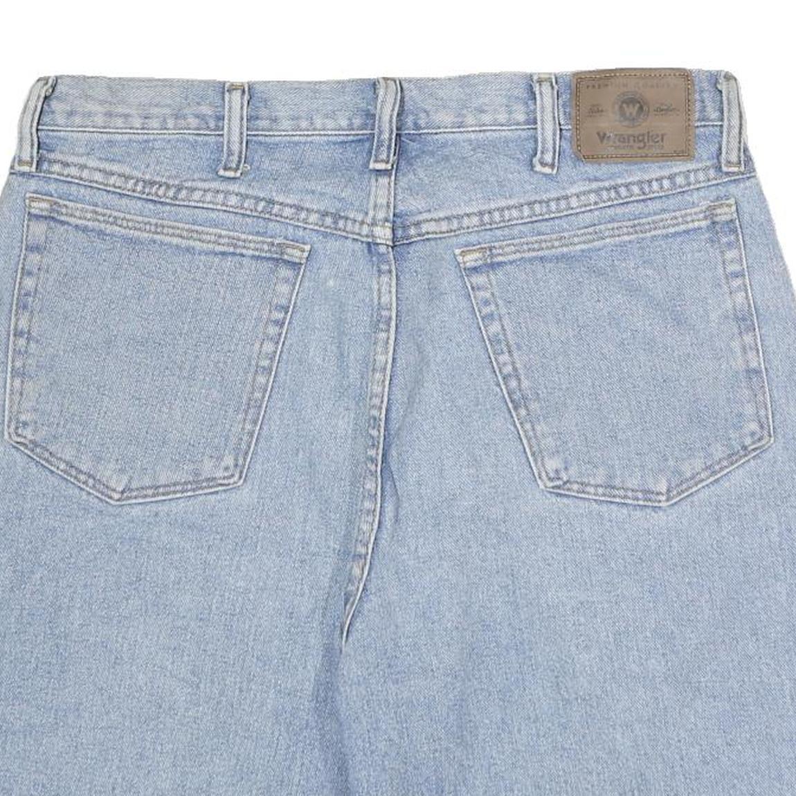 WRANGLER Mens Denim Blue Shorts Casual L W34 Classic Fit Cotton