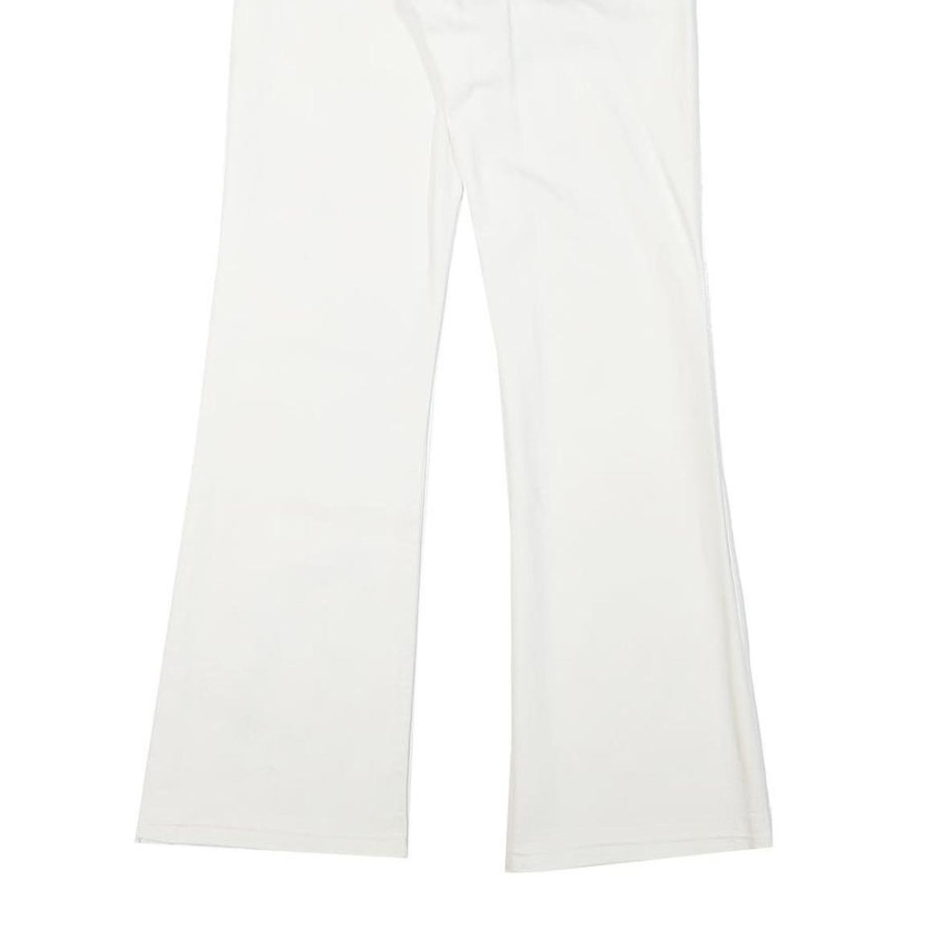 LEE Womens White Regular Straight Denim Medium W24 L28 Cotton Blend Zip Jeans