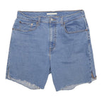 LEVI'S Womens Denim Blue Casual Shorts M W32 Cotton Blend Relaxed Fit