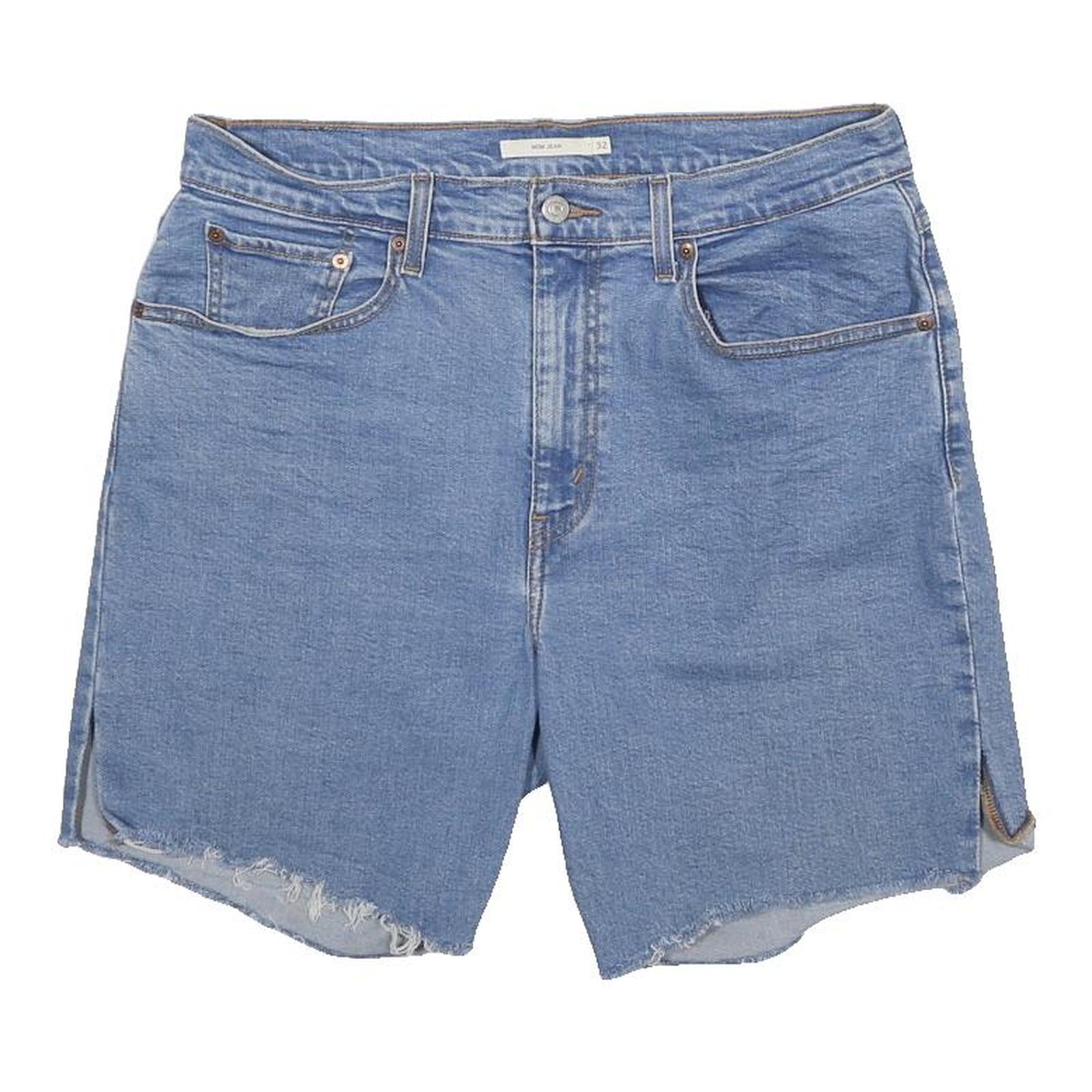 LEVI'S Womens Denim Blue Casual Shorts M W32 Cotton Blend Relaxed Fit