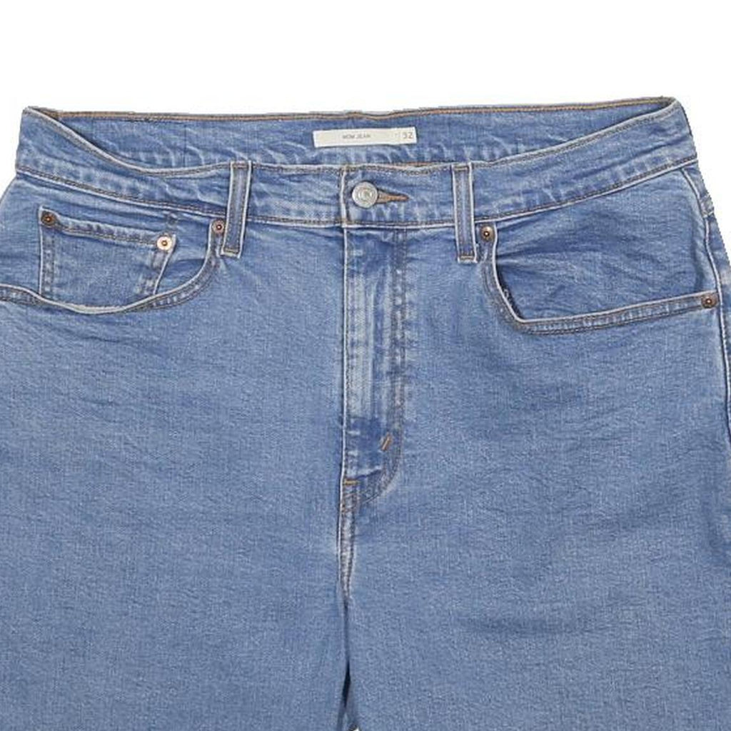 LEVI'S Womens Denim Blue Casual Shorts M W32 Cotton Blend Relaxed Fit