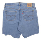 LEVI'S Womens Denim Blue Casual Shorts M W32 Cotton Blend Relaxed Fit