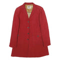R95TH Womens Red Cotton Tailored Jacket UK 10 Button Plain Stylish